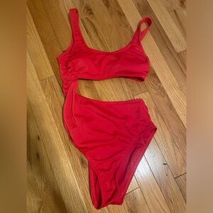 Small red bathing suit